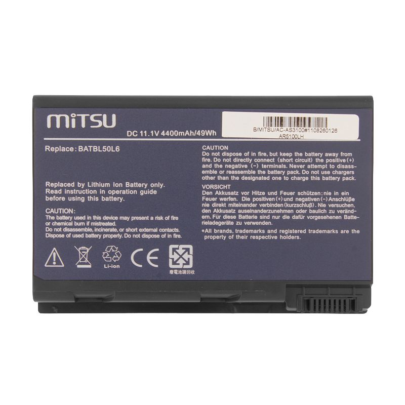 bateria mitsu Acer TM2490, Aspire 3100