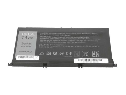 Bateria Mitsu do Dell Inspiron 15 (7557), 15 (7559) - 6600mAh