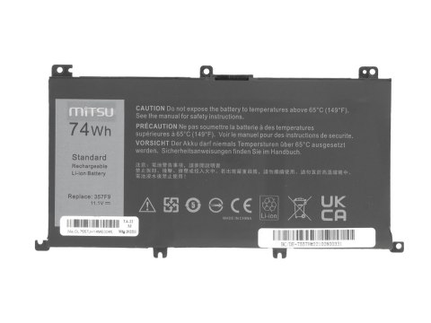 Bateria Mitsu do Dell Inspiron 15 (7557), 15 (7559) - 6600mAh