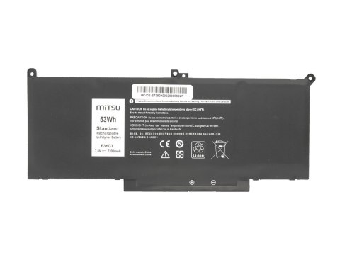 Bateria Mitsu do Dell Latitude 7390, 7490