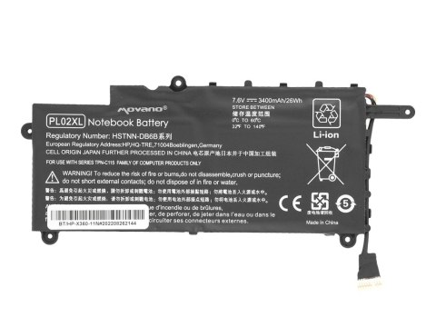 Bateria Movano do HP Pavilion X360 11-N