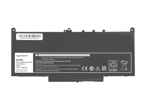 Bateria Movano do Dell Latitude E7270, E7470 (5800mAh)