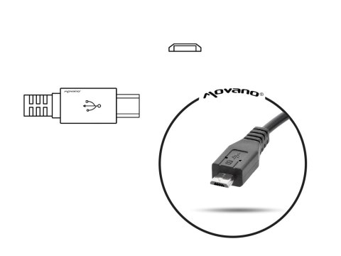 Zasilacz samochodowy Movano 5v 3a (microUSB) 15W, T100TA do Tablet Asus