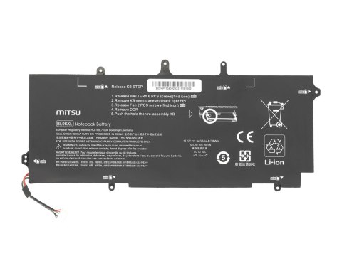 Bateria Mitsu do HP EliteBook Folio 1040 G1, G2