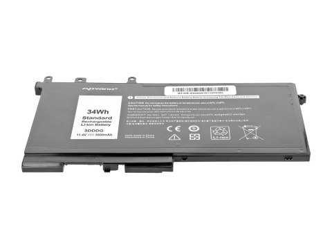 Bateria Movano do Dell Latitude E5280, E5480, E5580