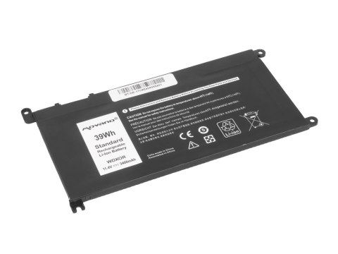 Bateria Movano do Dell Vostro 14 (5468), Inspiron 15 (5568) - 3400mAh