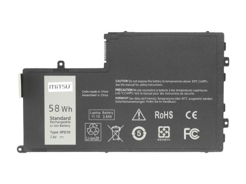 Bateria Mitsu do Dell Inspiron 15 (5542), 14 (5445) - 7.4V