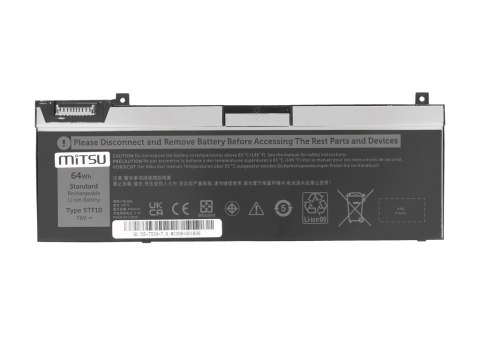 Bateria Mitsu do Dell Precision 7530, 7540, 7730 - 5TF10 7.6V