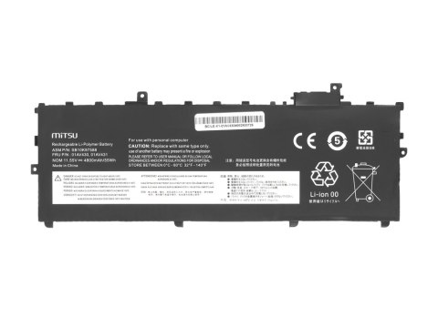 Bateria Mitsu do Lenovo Thinkpad X1 Carbon 2018, G6 (gen5, gen6)