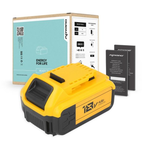 Bateria Movano do DeWalt DCB180, DCB200, DCB205 (4000 mAh) Bateria Movano do DeWalt DCB180, DCB200, DCB205 (4000 mAh)