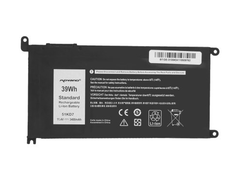 Bateria Movano do Dell Chromebook 11 (3180), 3100