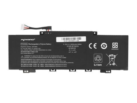 Bateria Movano do HP Pavilion x360 14-dy 14-ek, Aero 13-be 13-bg