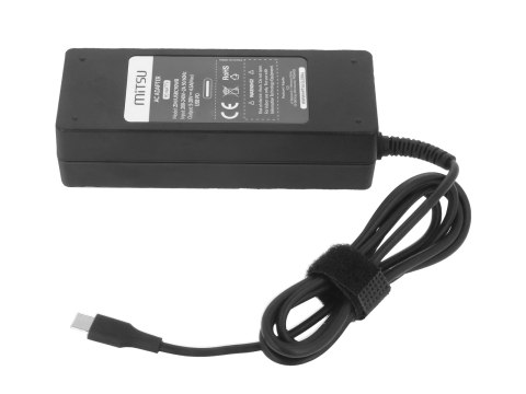 Zasilacz Mitsu 90W USB type C USB-C (black) Zasilacz Mitsu 90W USB type C USB-C (black)