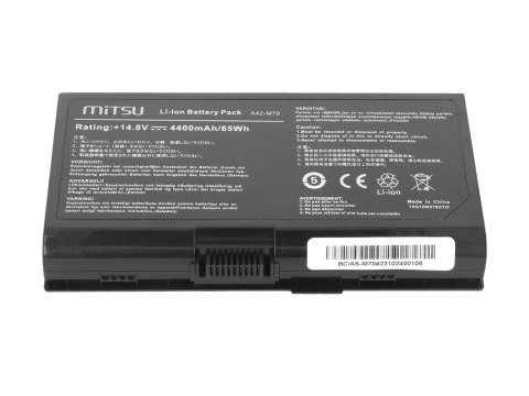 Bateria Mitsu do Asus G72, M70, N70