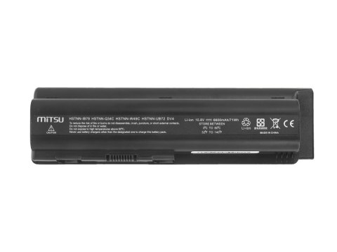 Bateria Mitsu do HP dv4, dv5, dv6 (6600mAh)