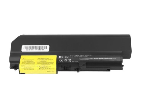 Bateria Mitsu do IBM 14" T61, R61 (6600mAh)