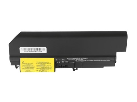 Bateria Mitsu do IBM 14" T61, R61 (6600mAh)