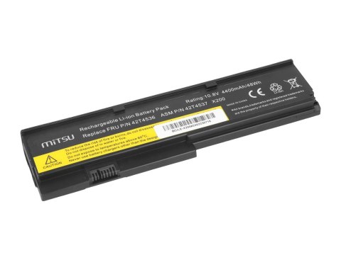 Bateria Mitsu do Lenovo X200 (4400mAh)