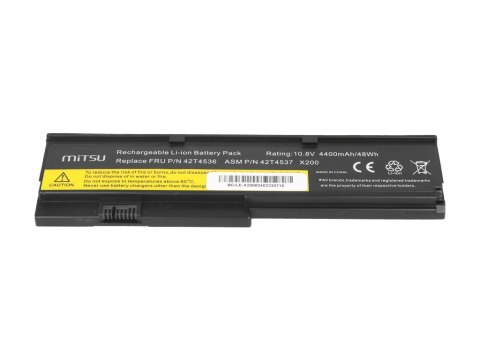 Bateria Mitsu do Lenovo X200 (4400mAh)