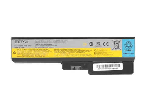 Bateria Mitsu do Lenovo IdeaPad G450, G530, G550