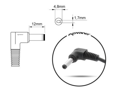 Zasilacz Movano 10.5v 4.3a (4.8x1.7) 45W do Sony