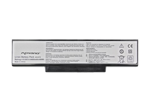 Bateria Movano do Asus K72, K73, N73, X77