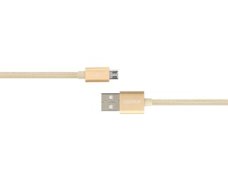 Kabel ROMOSS micro USB (ładowanie, komunikacja) - gold / złoty