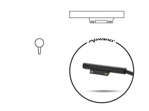 Zasilacz Movano 12v 2.58a (multipin) 30W do Tablet Microsoft Surface Zasilacz Movano 12v 2.58a (multipin) 30W do Tablet Microsoft Surface
