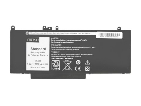 Bateria Mitsu do Dell Latitude E5450, E5550 - 7.4V